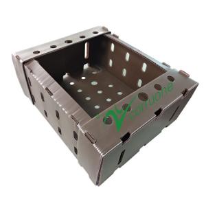 Buy cheap Reusable Vegetable Corrugated Boxes 2mm-11mm Thickness Yellow Green from wholesalers