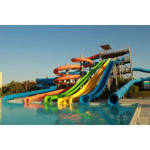 Customized Size Fiberglass Water Park Slide with 6-8mm Thickness and Over 10