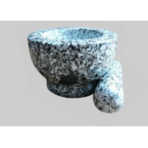Small Stone Mortar And Pestle , Stone Grinding Bowl Comfortable Easy Clean