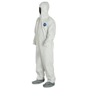 Disposable Heavy Duty Breathable Coverall, Disposable Coverall is Hooded with