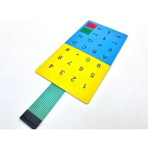 Customizable Embossing Microwave Oven Membrane Keypad 3M467 Adhesive