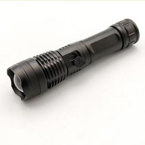Buy cheap 10W LED Flashlight Aluminum P50 18650 Lithium Battery 4.3x16.6(18.4)Cm 800lm Rechargeable LED Flashlight Torch from wholesalers