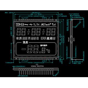 Buy cheap HTN 7 Segment LCD Display Instrumentation LCD Module from wholesalers