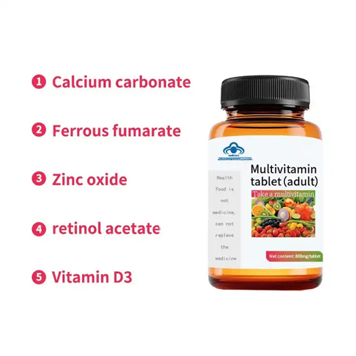 Factory Supply Balanced Nutrition Mix Vitamin a D3 C B1 Tablets Supplement Natural Customized OEM ODM Food Supplement Food Garde