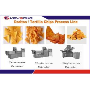 Buy cheap Industrial Food Processing Equipment , Custom Puff Extrusion Nacho Chip Machine from wholesalers