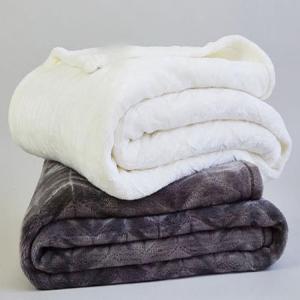 Buy cheap Custom Double Ply Sherpa Flannel Plush Blanket For Hotel / Home / Office Throws from wholesalers