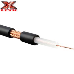 Low Attenuation RG213 Coax Cable 50 Ohm With PVC Jacket And Bare Copper Braid