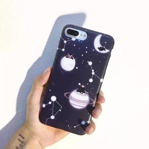 Buy cheap IMD Black Bright Interstellar Crossing Image Back Cover Cell Phone Case For iPhone 7 6s Plus from wholesalers