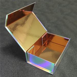 Buy cheap Custom Color Printed Iridescent Holographic Box For Gift Packaging from wholesalers