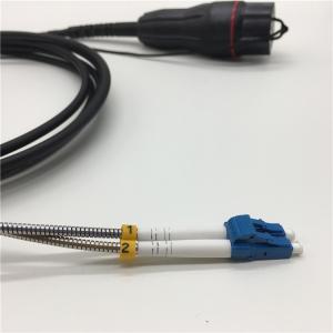 LC- LCD Fullaxs Outdoor Fibre Optic Cable SM Duplex G657A1 With Grounding wire