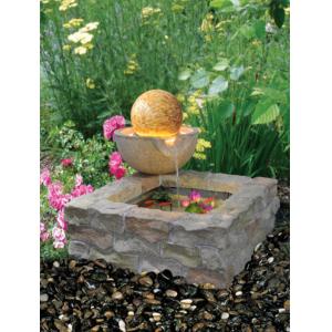 Buy cheap Graphite Hemispheres Sandstone Brick Garden Fountain from wholesalers