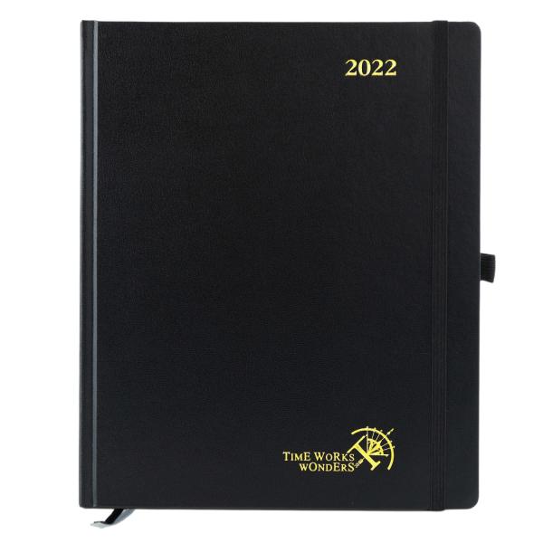 Quality ODM Black Weekly Planner 2023 With Hourly Intervals Academic Agenda for sale