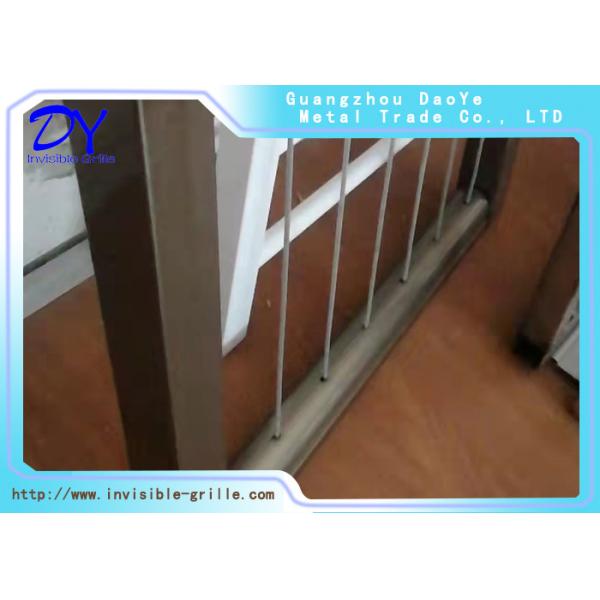 Buy cheap Invisible 316 Wires Balcony Grille Cross Clip Modern Society Design from wholesalers