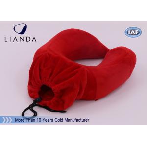 U Shape Memory Foam Pillows / Multifunctional U shape Neck Pillow With Pouch