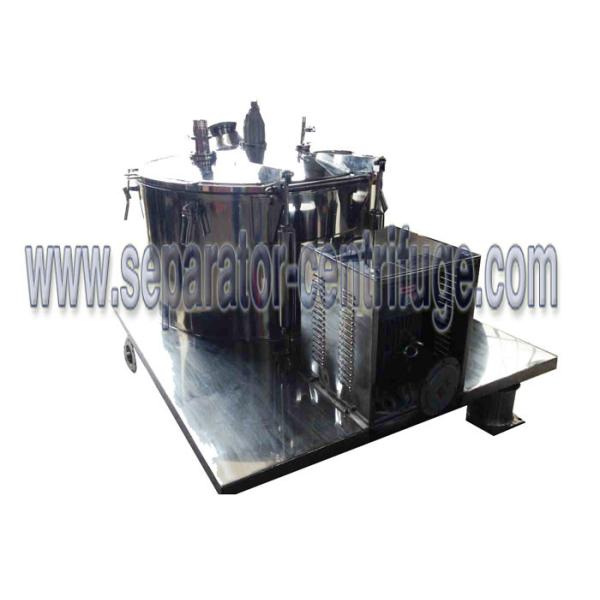 PLC Control Manual Chemical Centrifuge , Plant Extraction Alcohol Solution