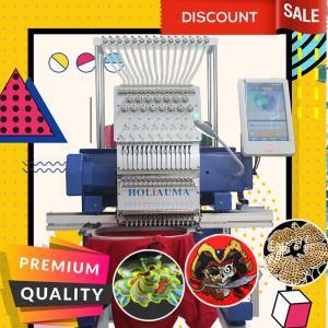 Buy cheap Cheaper than barudan embroidery machine HO1501N 450*650mm single head cap t-shirt flat sequin 3d hat embroidery machine from wholesalers