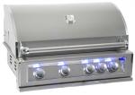Buy cheap Luxury outdoor bbq kitchen built in gas bbq grill bbq island with back burner, LED light , cast SUS 304 Burner for US from wholesalers