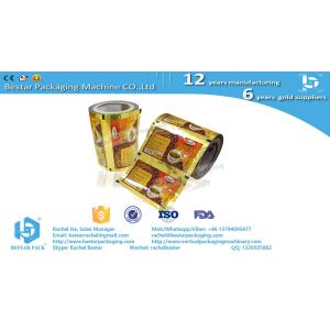 Food grade plastic wrapping roll film for potato chips with Bestar automatic