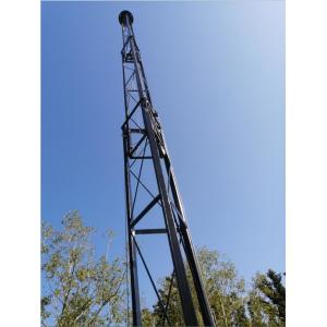 Winch Up Truss Structure 12M Tripod Telescoping Antenna Tower