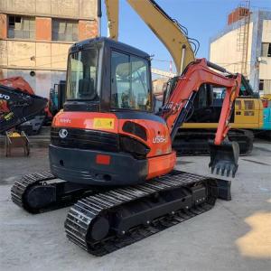 Buy cheap U55-4 Second Hand Kubota Excavators Kubota 5 Ton Digger With Crawler Chain from wholesalers