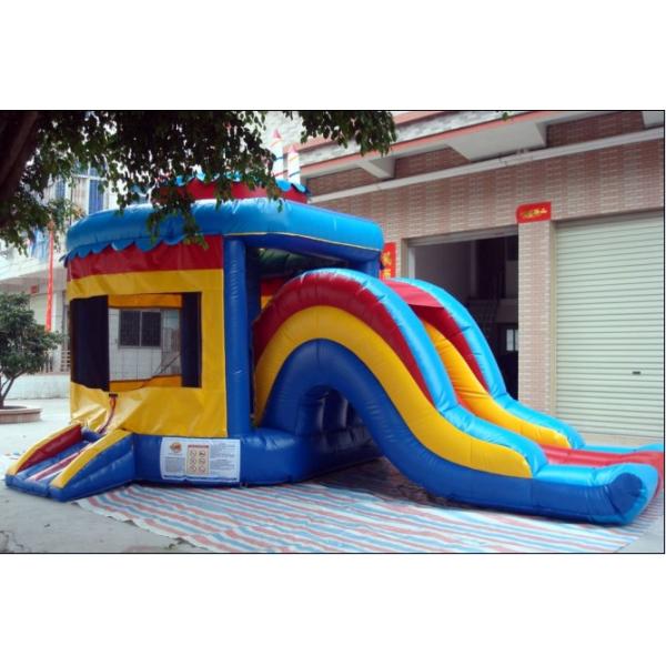 Quality Inflatable Bouncer combo / Bouncer and slide combo / inflatable castle slide combo for sale