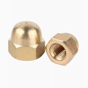Buy cheap M4 M5 M6 H59 H62 Hexagon Dome Cap Nut Yellow Brass Red Copper Bronze Din1587 from wholesalers