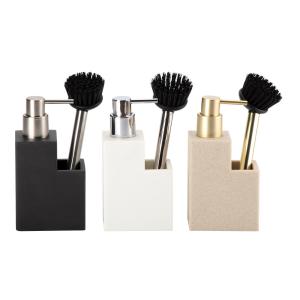 Buy cheap 2N1 Mini Kitchen Soap Dispenser ABS Pump Household Sink Caddy Kitchen Utensil Caddy Polyresin Soap Dispenser from wholesalers