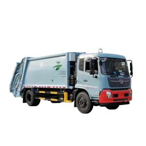 Manual Transmission Diesel Engine Sanitation Garbage Truck with Compressed Body