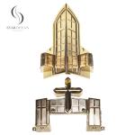 Buy cheap Metal Light Gold Coffin Corner Funeral Itmes Funeral Interment Ornamentation 15# LG from wholesalers
