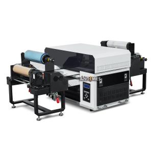 Buy cheap 30cm Roll To Roll Mini UV DTF Printer With CMYKW Varnish And Two XP600 Print Heads from wholesalers