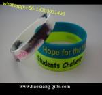 Buy cheap Fashion custom printing colorful pretty logo silicone wristband/bracelet from wholesalers
