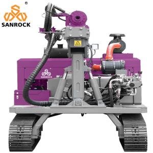 Solar Pile Driver Hydraulic Pile Driving Equipment Crawler Screw Pile Driver