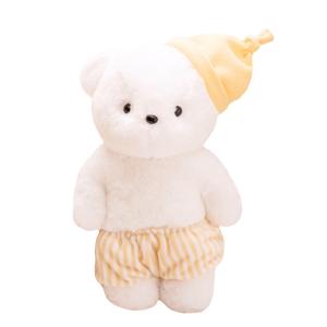 China Hand Washable 100g Teddy Bear Plush Toys With Hat on sale