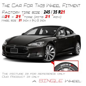 21" 21X8.5 Front or Rear Wheel For Tesla Model S 2012-2017 OEM Quality Rim 98727