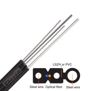 Buy cheap GJYXFCH FTTH Drop Cable Single mode G657A G652D Fiber 1 core White or Black JacketLSZH FRP strengh from wholesalers