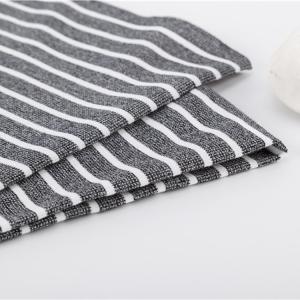 Anti Wrinkle Hygroscopic Striped Material Fabric Good Gloss