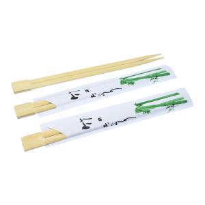 Buy cheap Custom Logo Sushi Bamboo Disposable Chopsticks With Semi Paper Wrapper from wholesalers