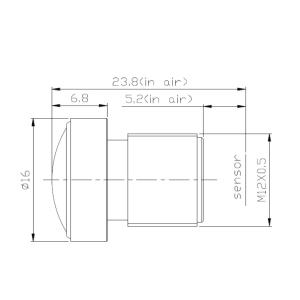 Buy cheap 1/2.8" 2.1 mm wide angle S mount lens , HFOV 134 degree, F1.8, good for Aptina MT9P031,CCL128021MP from wholesalers