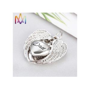 Buy cheap Customized Waterproof Lead Free Heart Cremation Urn Necklace from wholesalers