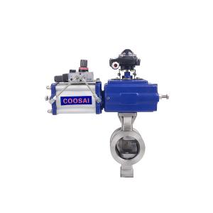 Buy cheap Linear Flow Characteristic Segment Ball Valve V Type for Industrial Applications from wholesalers