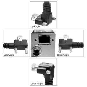 Alvin's Vertical Screw Lock CAT6a GigE Cable for Industrial Cameras