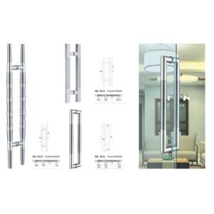 entry door handles set long square glass door handle pull and push WL-1009
