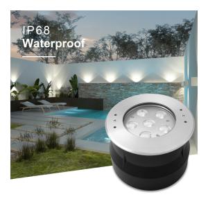 Buy cheap 24 Volts 6W 12W Stainless Steel 316 LED Underwater Light with Cool White With Plastic Mounting Sleeve For Swimming Pond from wholesalers