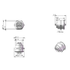 Buy cheap Fiber Optic Panel Mount Round LC Female to Female Coupler Single-Mode Multimode Module Socket Fiber Optic LC to LC from wholesalers