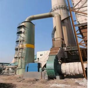Buy cheap Spray Desulfurization Tower Wet Spraying Purification FRP Tower Gas Scrubber from wholesalers