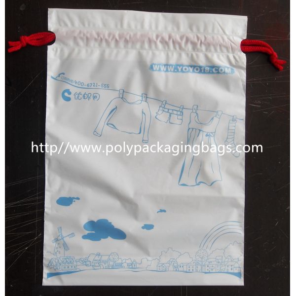 Quality Lovely Recyclable Drawstring Plastic Bags For Children Toy / Books for sale