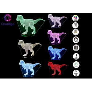 High End 3d Led Desk Lamp / 4.5-5V 3D Dinosaur Lamp For Kids 7 Colors