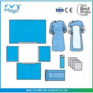EN13795 SMMS Drape Pack Sterile Fenestrated Drape Customized