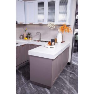 Buy cheap Stainless Steel Modern Kitchen Cabinets - Sleek Design Ample Storage Luxury Home from wholesalers