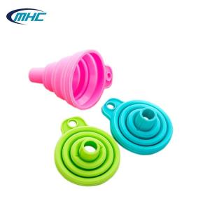 Buy cheap Mini Collapsible Silicone Kitchen Funnels Oil Liquid Reusable Customized Food product